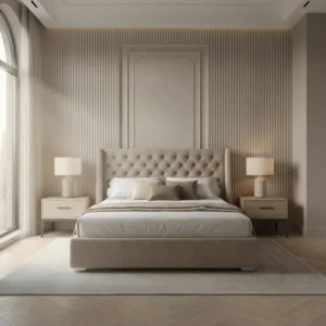 Classic Wingback Bed