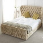 Oxford Crushed Velvet Bed