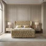 Oxford Crushed Velvet Bed