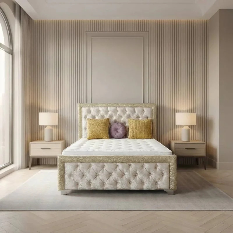 Glitter Fabric Bed