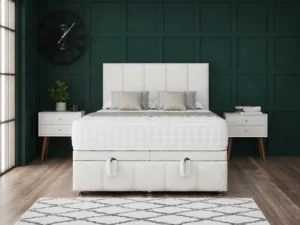 5 Panel Ottoman Storage Divan Bed With Headboard And Footboard