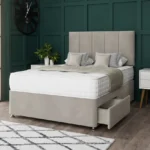 5 Panel Divan Bed Set with stylish five-panel headboard by Dreamcraft Furniture