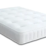 Apollo Ottoman Bed with dense vertical-lined headboard by Dreamcraft Furniture