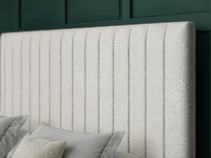 Apollo Divan Bed Set With Footboard and vertical-lined headboard by Dreamcraft Furniture