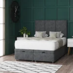 3 Panel Ottoman Bed with floor-standing headboard by Dreamcraft Furniture