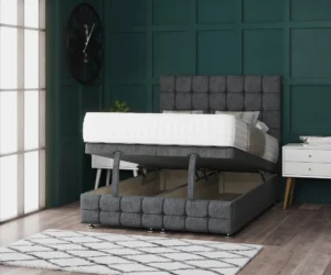 Omega Ottoman Storage Divan Bed With Headboard And Footboard