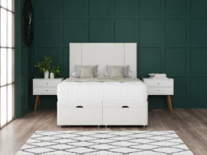 Porto Ottoman Bed with two-line headboard by Dreamcraft Furniture