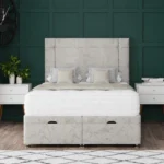 Milan Ottoman Bed with stylish headboard by Dreamcraft Furniture
