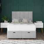 5 Panel Ottoman Bed with floor-standing headboard by Dreamcraft Furniture