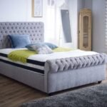 Quebec Chesterfield Sleigh Bed