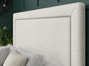 Hannah Beading Divan Bed Set with bumper bar headboard by Dreamcraft Furniture