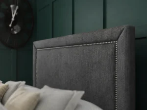 Hannah Beading Ottoman Storage Divan Bed With Headboard And Footboard