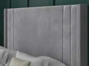 Savannah Ottoman Bed with floor-standing wing headboard by Dreamcraft Furniture