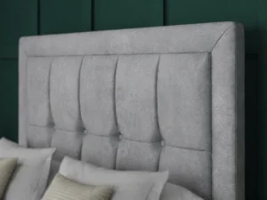Venice Ottoman Bed with floor-standing wing headboard by Dreamcraft Furniture