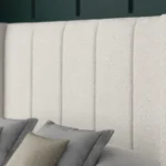 5 Panel Ottoman Bed with floor-standing wing headboard by Dreamcraft Furniture