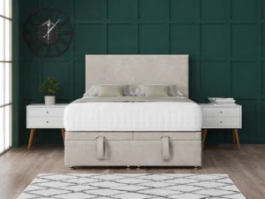 Jane Ottoman Storage Divan Bed With Headboard And Footboard
