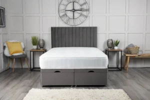 Pollo 14 Panel Ottoman Bed with headboard by Dreamcraft Furniture