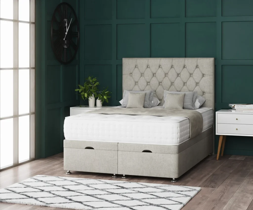 Princess Ottoman Bed with stylish headboard by Dreamcraft Furniture