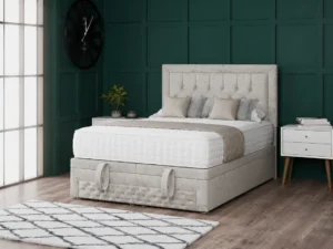 Miami Ottoman Storage Divan Bed With Headboard And Footboard