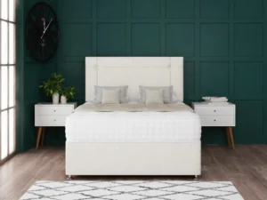 Milan Divan Bed Set with stylish headboard by Dreamcraft Furniture