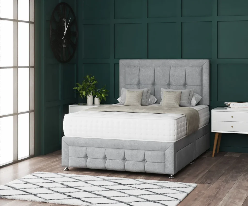 Venice Divan Bed Set With Footboard and stylish headboard by Dreamcraft Furniture