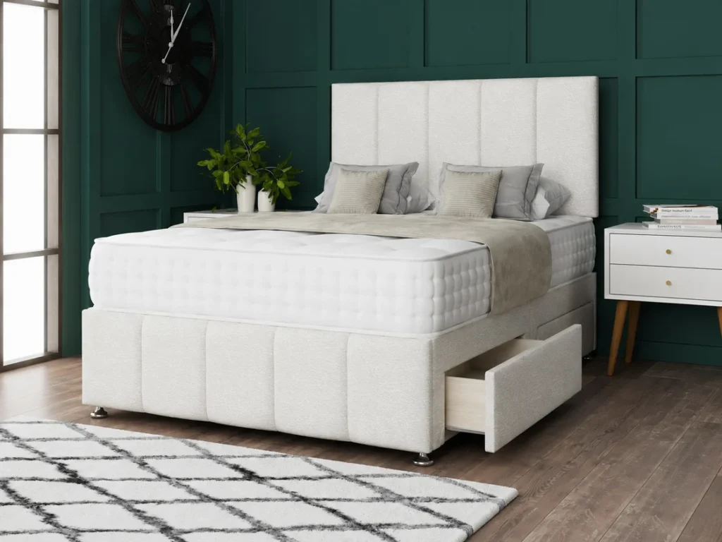 5 Panel Divan Bed Set With Footboard by Dreamcraft Furniture