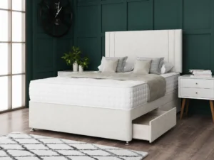 Savannah Divan Bed Set with stylish headboard by Dreamcraft Furniture