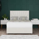 Sunrise Divan Bed Set with radiating sun-inspired headboard by Dreamcraft Furniture