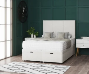 3 Panel Ottoman Bed with floor-standing headboard by Dreamcraft Furniture
