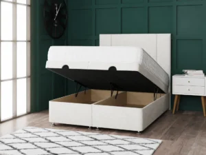 Porto Ottoman Bed with two-line headboard by Dreamcraft Furniture