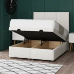 3 Panel Ottoman Bed with floor-standing headboard by Dreamcraft Furniture