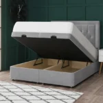 Miami Ottoman Bed with Chesterfield-inspired headboard by Dreamcraft Furniture