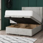 Milan Ottoman Bed with stylish headboard by Dreamcraft Furniture