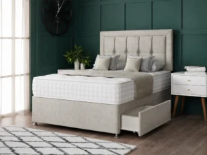 Venice Divan Bed Set with stylish headboard by Dreamcraft Furniture