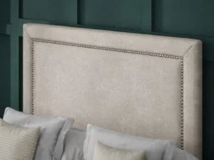 Hannah Beading Ottoman Bed with bumper bar headboard by Dreamcraft Furniture
