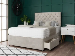 Princess Divan Bed Set with elegant stylish headboard by Dreamcraft Furniture